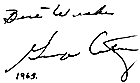 George Armstrong signature 1973