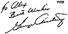 George Armstrong signature 1963