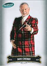 Don Cherry collectible hockey card