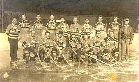1928 New York Americans Post Card